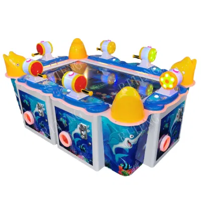 Offre spéciale enfants intérieur 6 joueurs jeux de poisson Machine de jeu de loterie de pêche vidéo d'arcade à pièces de monnaie à vendre